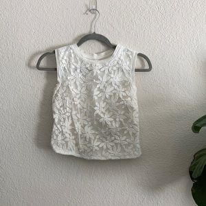 Embroidered Crop Tank